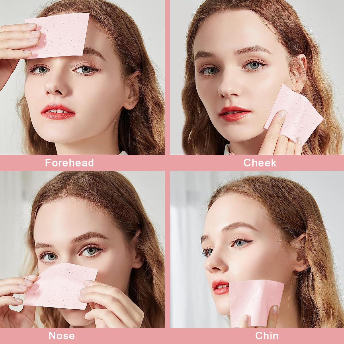 MAYCREATE 200 Counts Oil Absorbing Sheets for Face, Facial Flax Blotting Paper, Natural Rose Oil Absorbing Tissues for Oily Skin, Oil Control Film - 9x6cm MAYCREATE 200 Counts Oil Absorbing Sheets for Face, Facial Flax Blotting Paper, Natural Rose Oil Absorbing Tissues for Oily Skin, Oil Control Film - 9x6cm